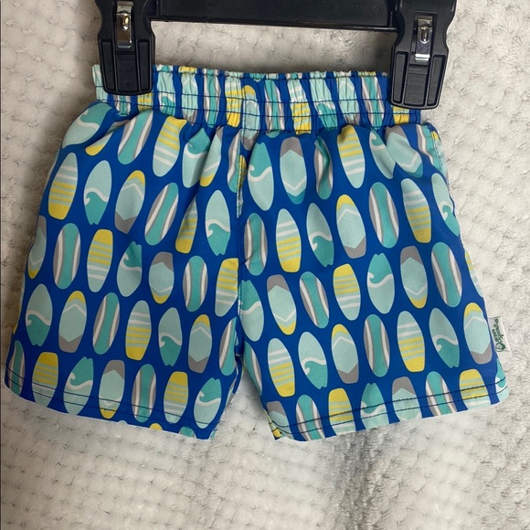 Green Sprouts Surfboard Print Bathing Suit Swim Trunks Shorts - Picture 1 of 4
